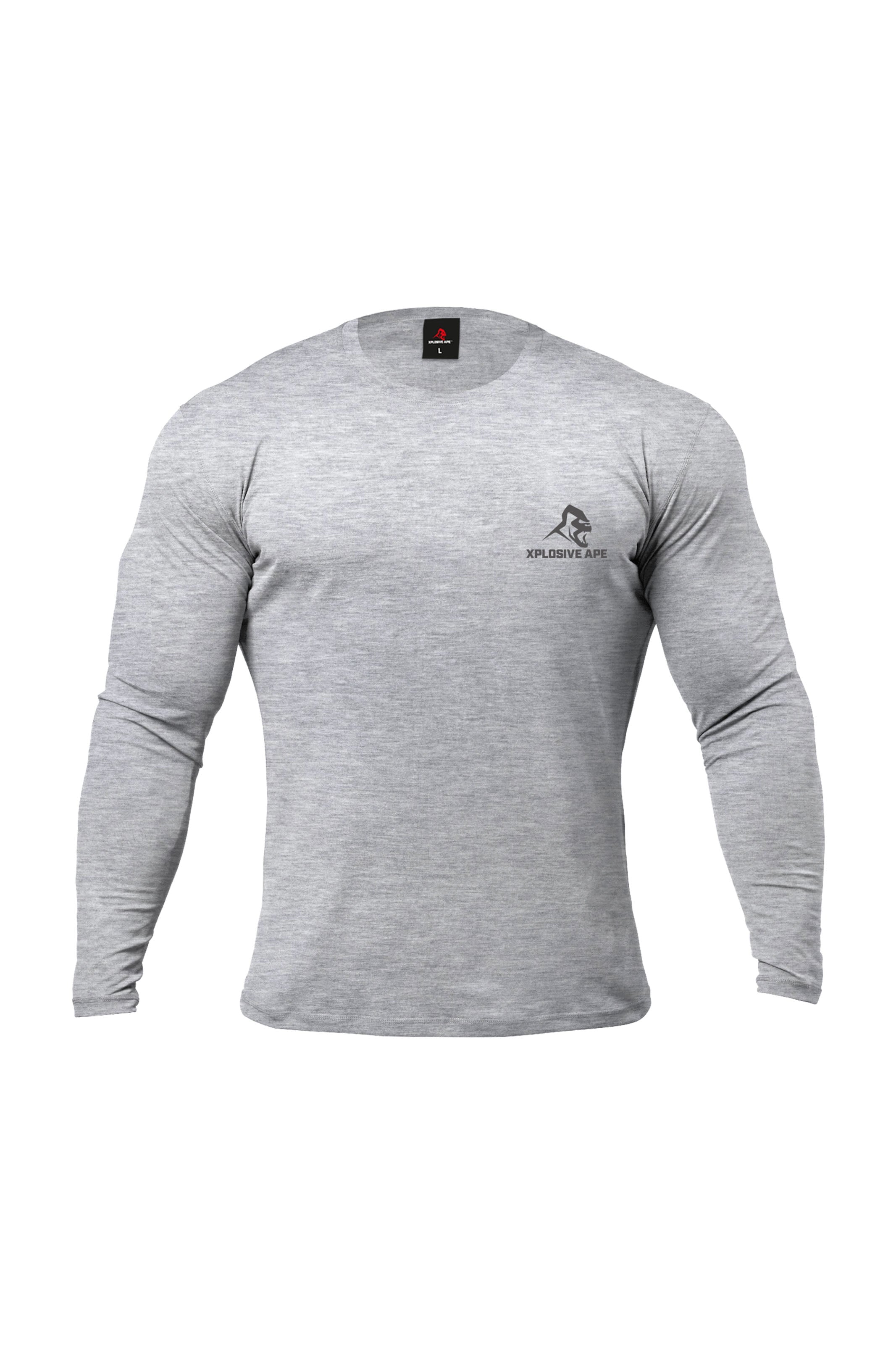 XAPE Garage Strength Long Sleeve Tee - Sports Grey