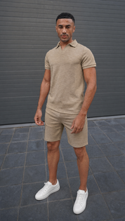 Capo Jersey Slub Shorts - Olive