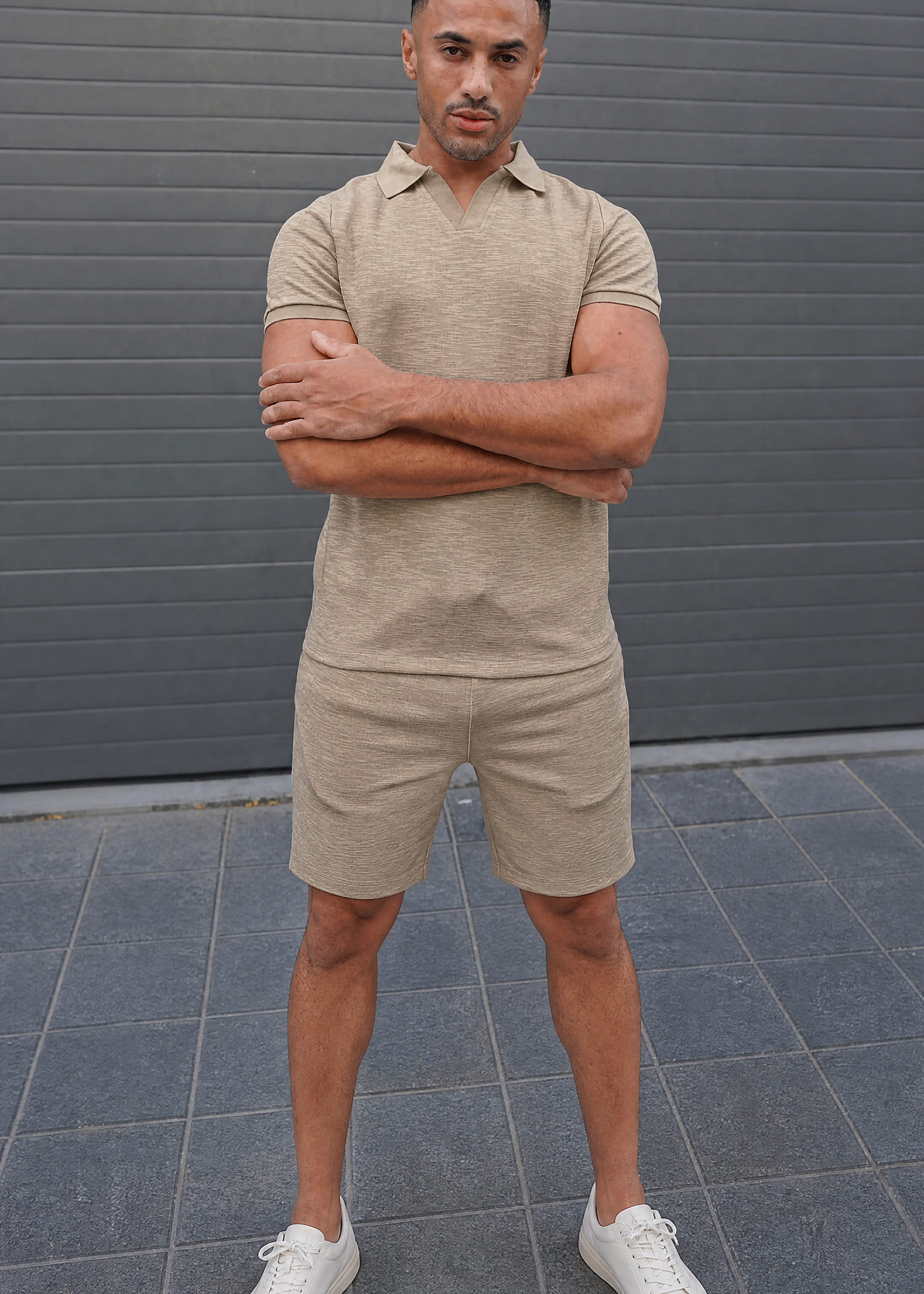 Capo Jersey Slub Shorts - Olive