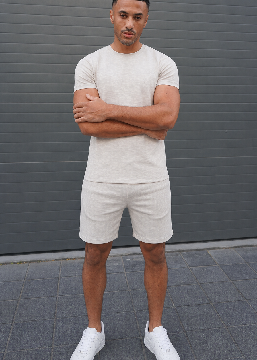 Capo Jersey Slub T-Shirt - Stone Grey