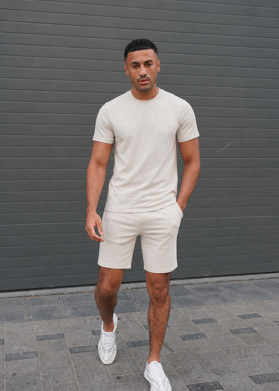 Capo Jersey Slub T-Shirt - Stone Grey