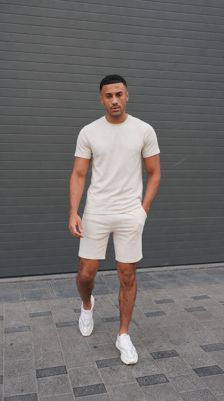 Capo Jersey Slub T-Shirt - Stone Grey