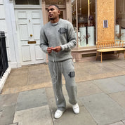 Bénir Mohair Knit BC Jogger - Light Grey