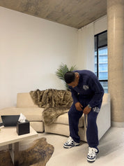 Bénir Mohair Knit BC Jogger - Navy