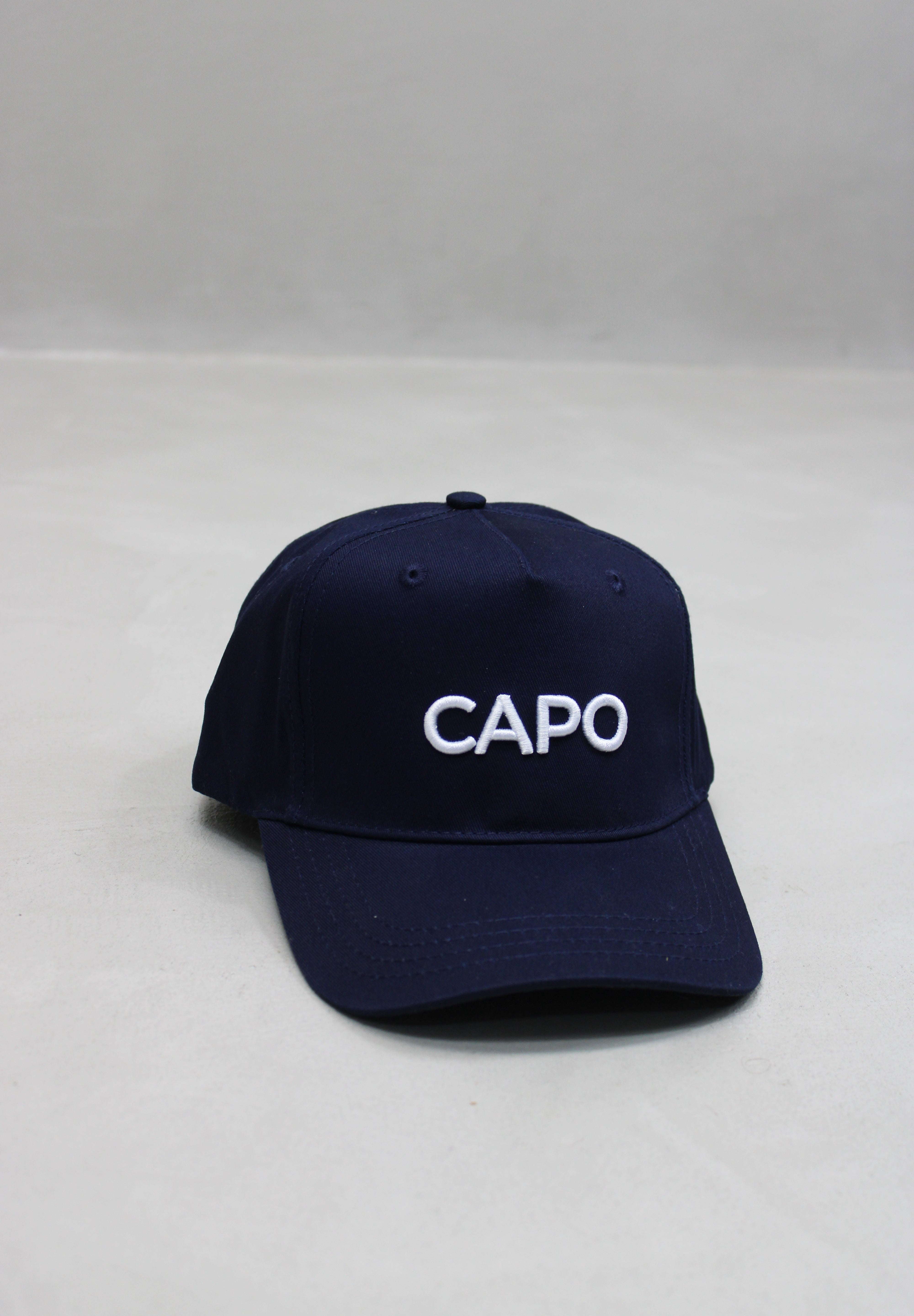Capo Cotton Embroidered Cap - Navy