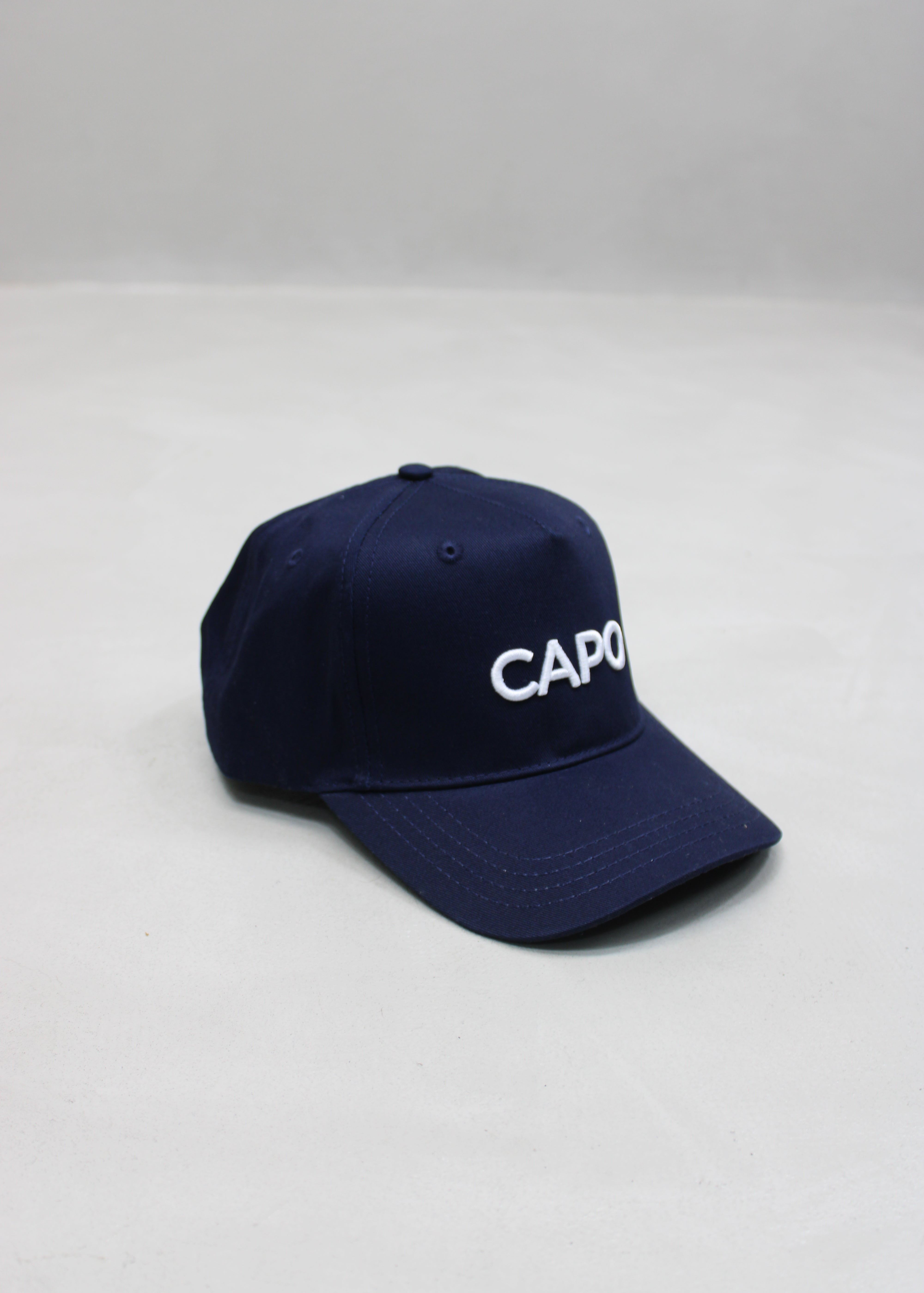 Capo Cotton Embroidered Cap - Navy