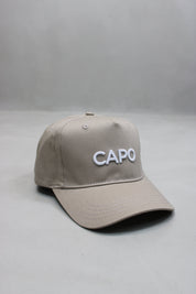 Capo Cotton Embroidered Cap - Sand
