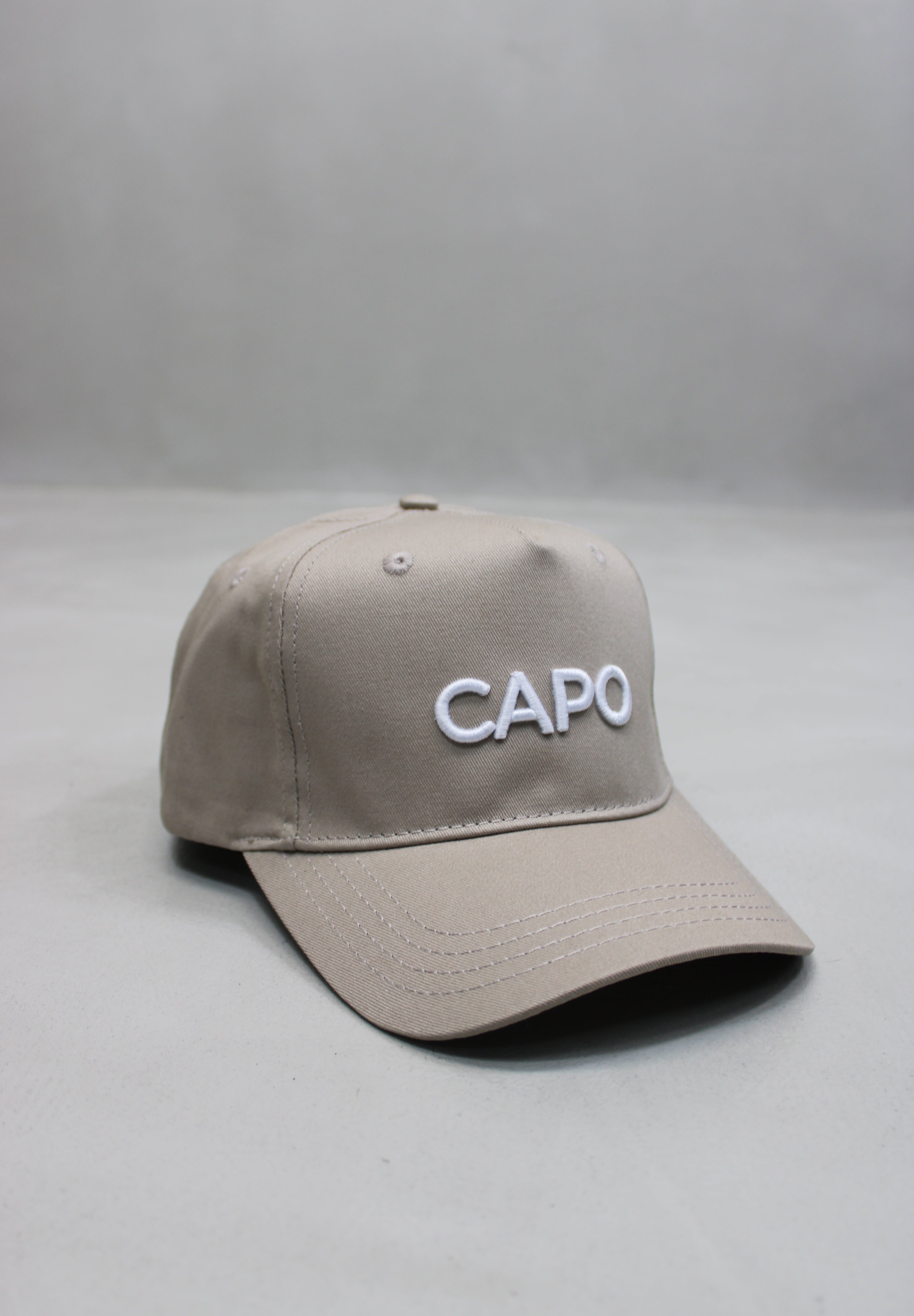 Capo Cotton Embroidered Cap - Sand