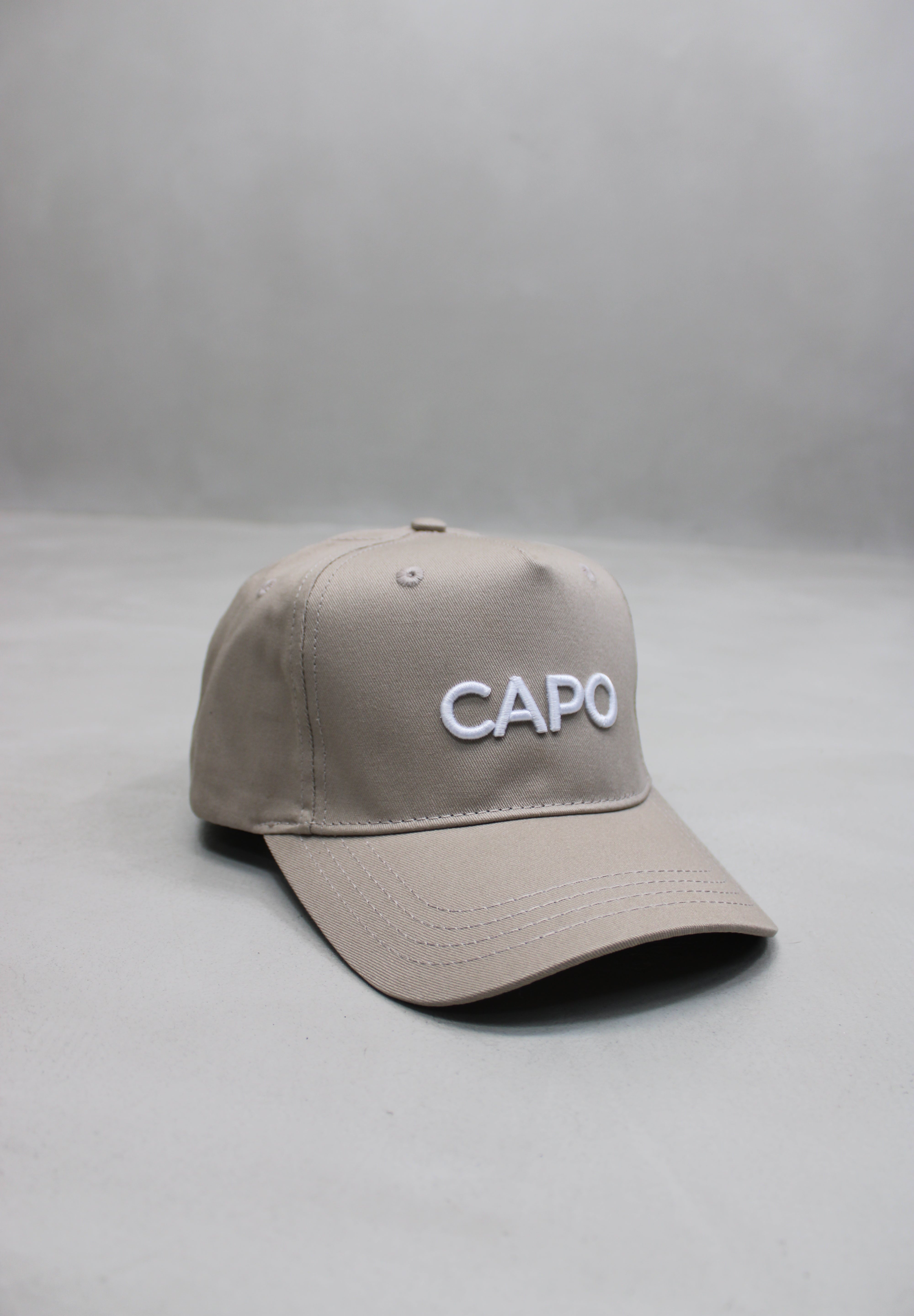 Capo Cotton Embroidered Cap - Sand