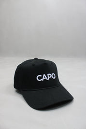 Capo Cotton Embroidered Cap - Black