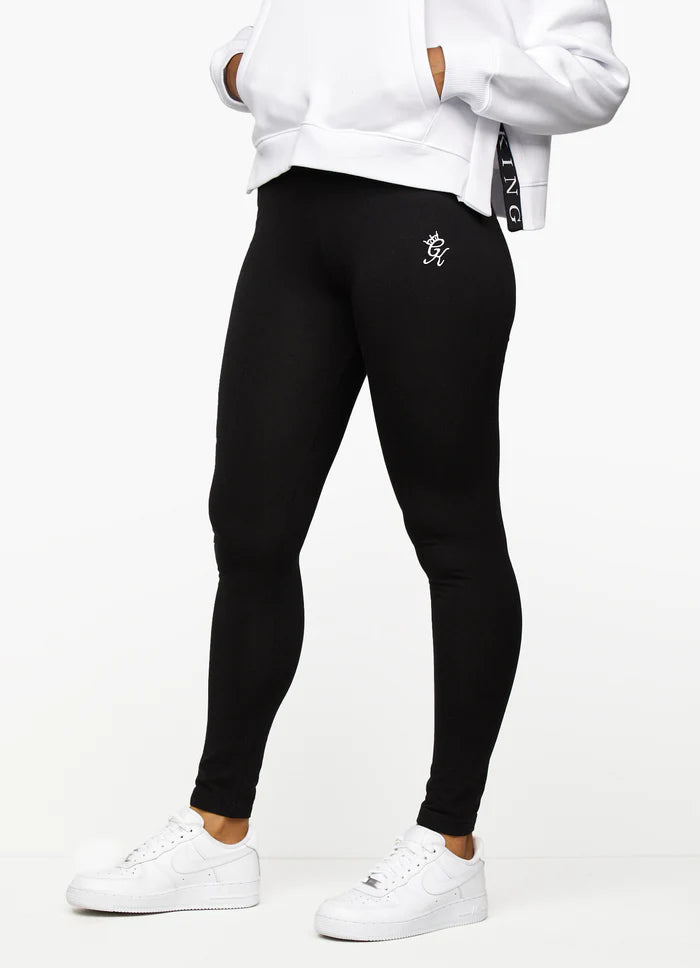 Gym King Linear Tape Legging - Black
