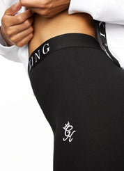 Gym King Linear Tape Legging - Black