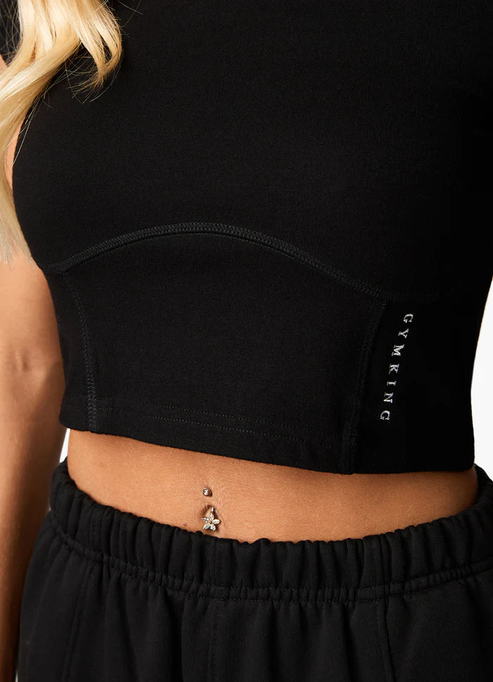 Gym King Malibu Contoured Tank - Black