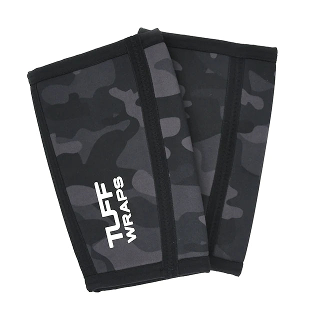 TUFF Power Series 7mm Elbow Sleeves (Black Camo)