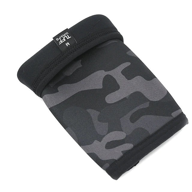 TUFF Power Series 7mm Elbow Sleeves (Black Camo)