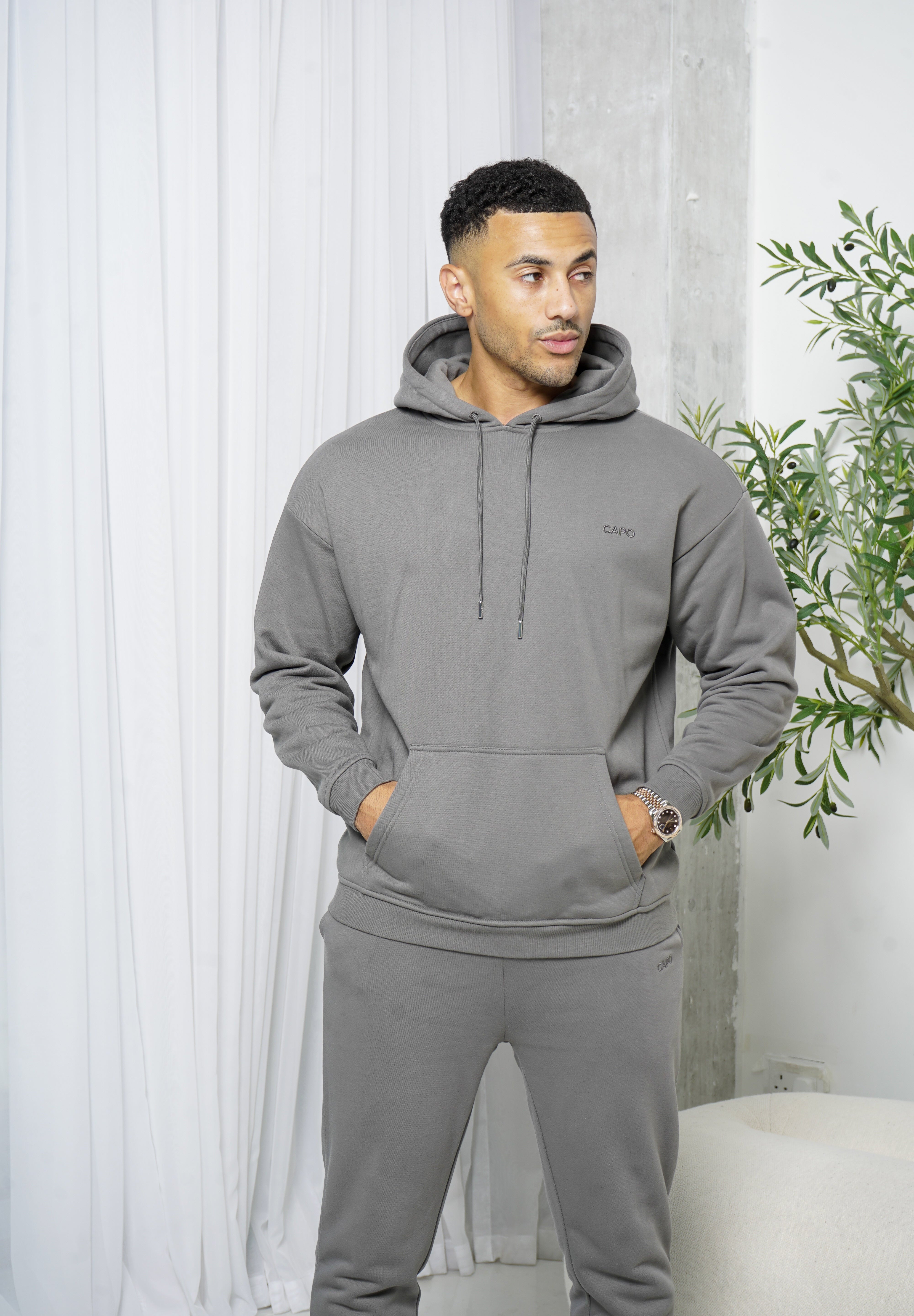 Capo Tracksuit Overhead Hoodie - Charcoal