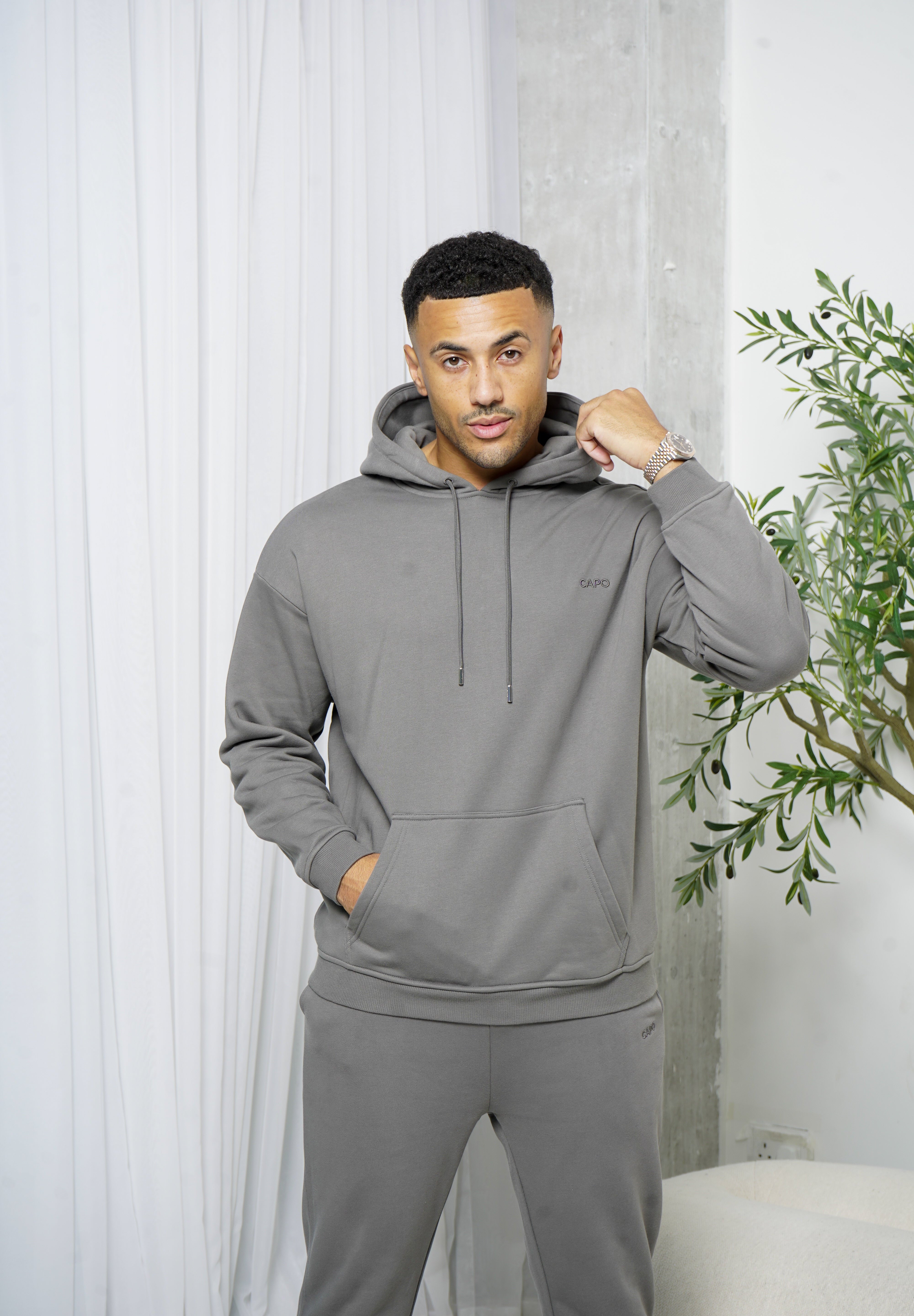 Capo Tracksuit Overhead Hoodie - Charcoal