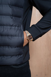 Capo Hybrid Padded Hooded Jacket - Black