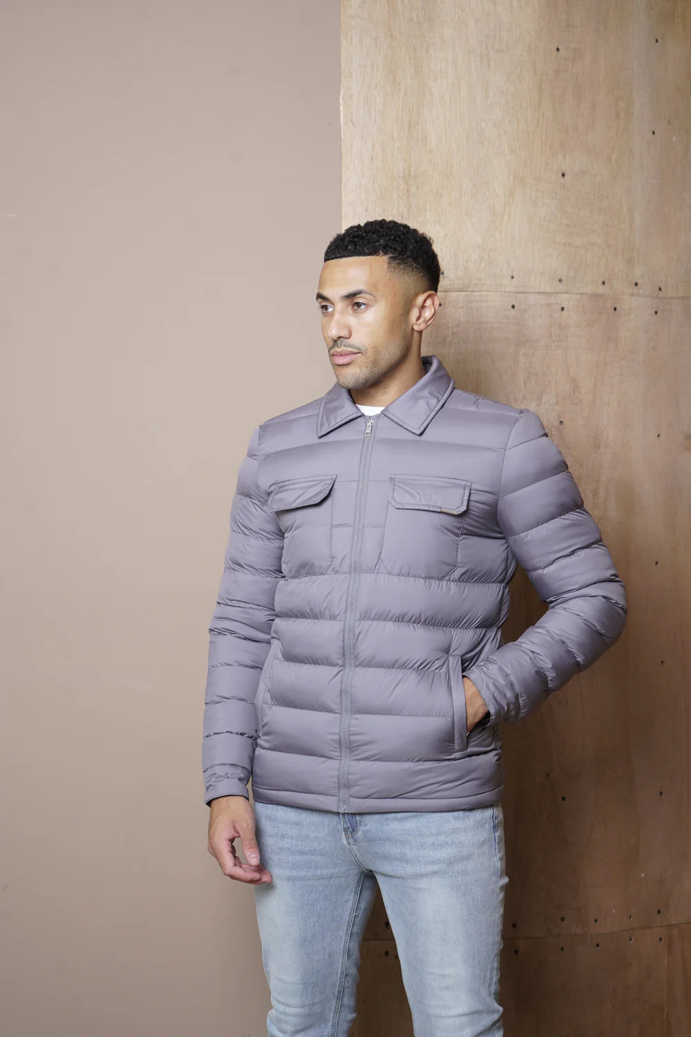 Capo Lightweight Padded Jacket - Charcoal