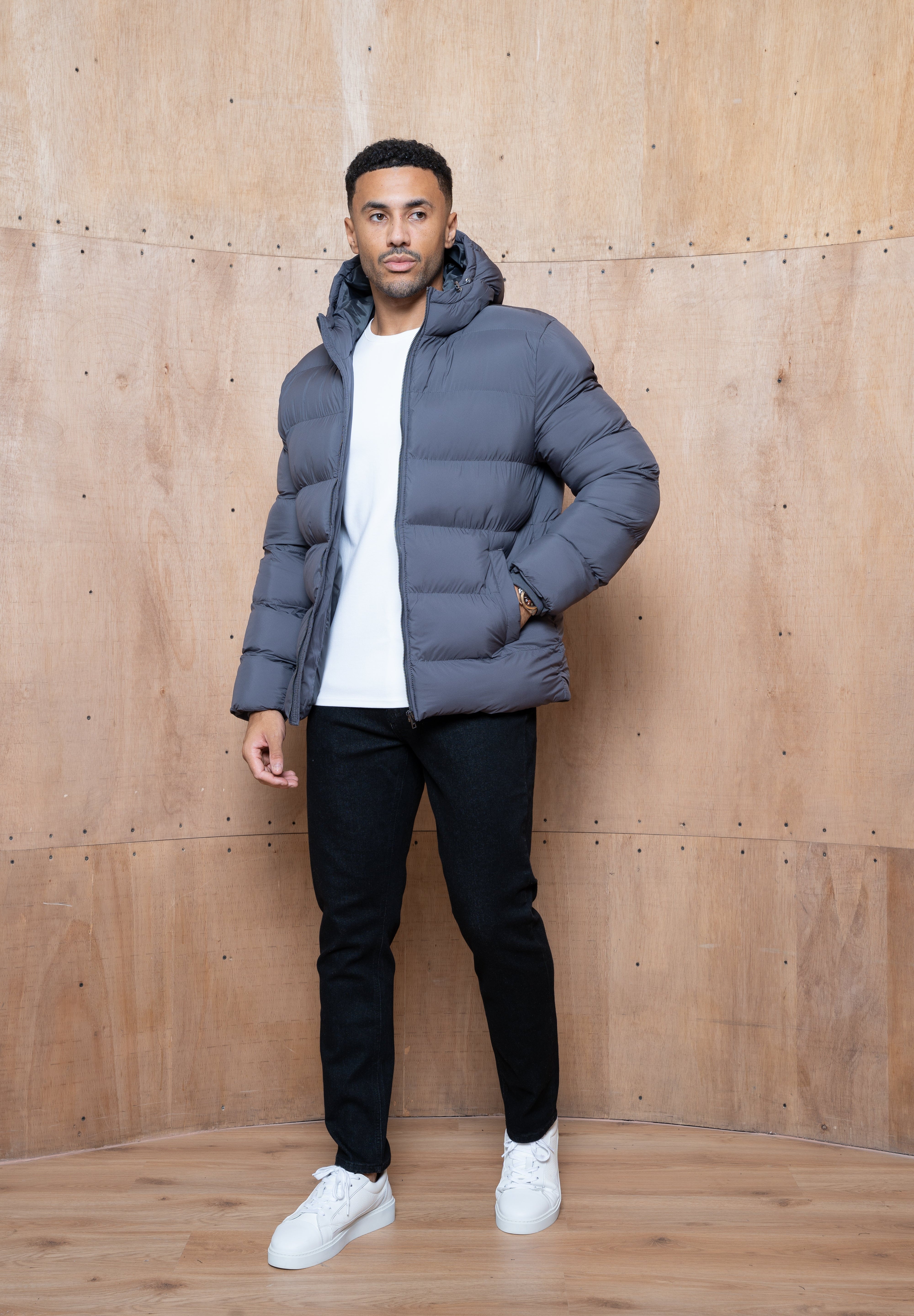 Capo Puffer Parka - Charcoal
