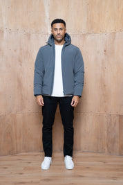 Capo Hooded Padded Jacket - Charcoal