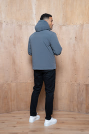 Capo Hooded Padded Jacket - Charcoal