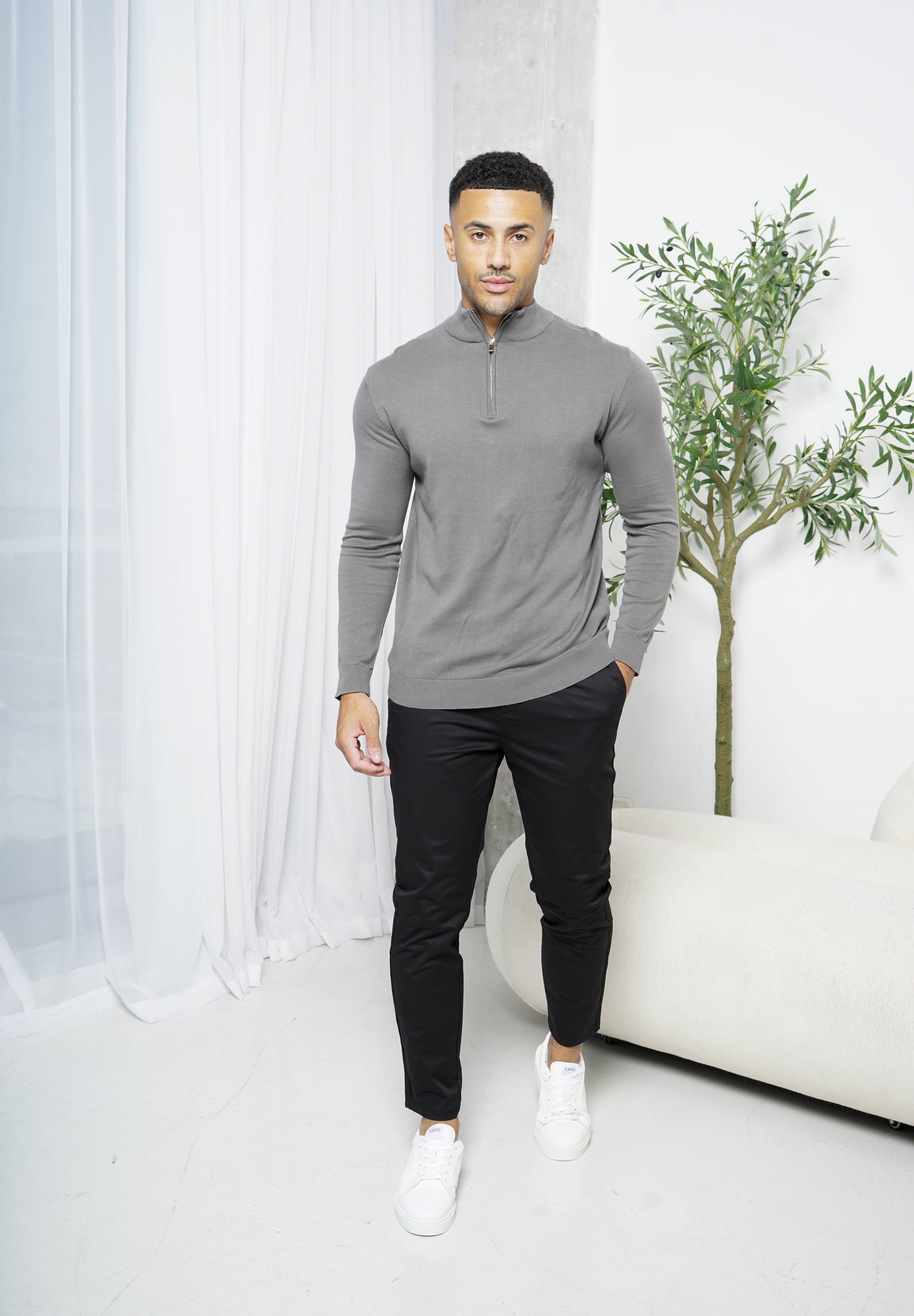 Capo Chino Side Adjuster Pant - Black