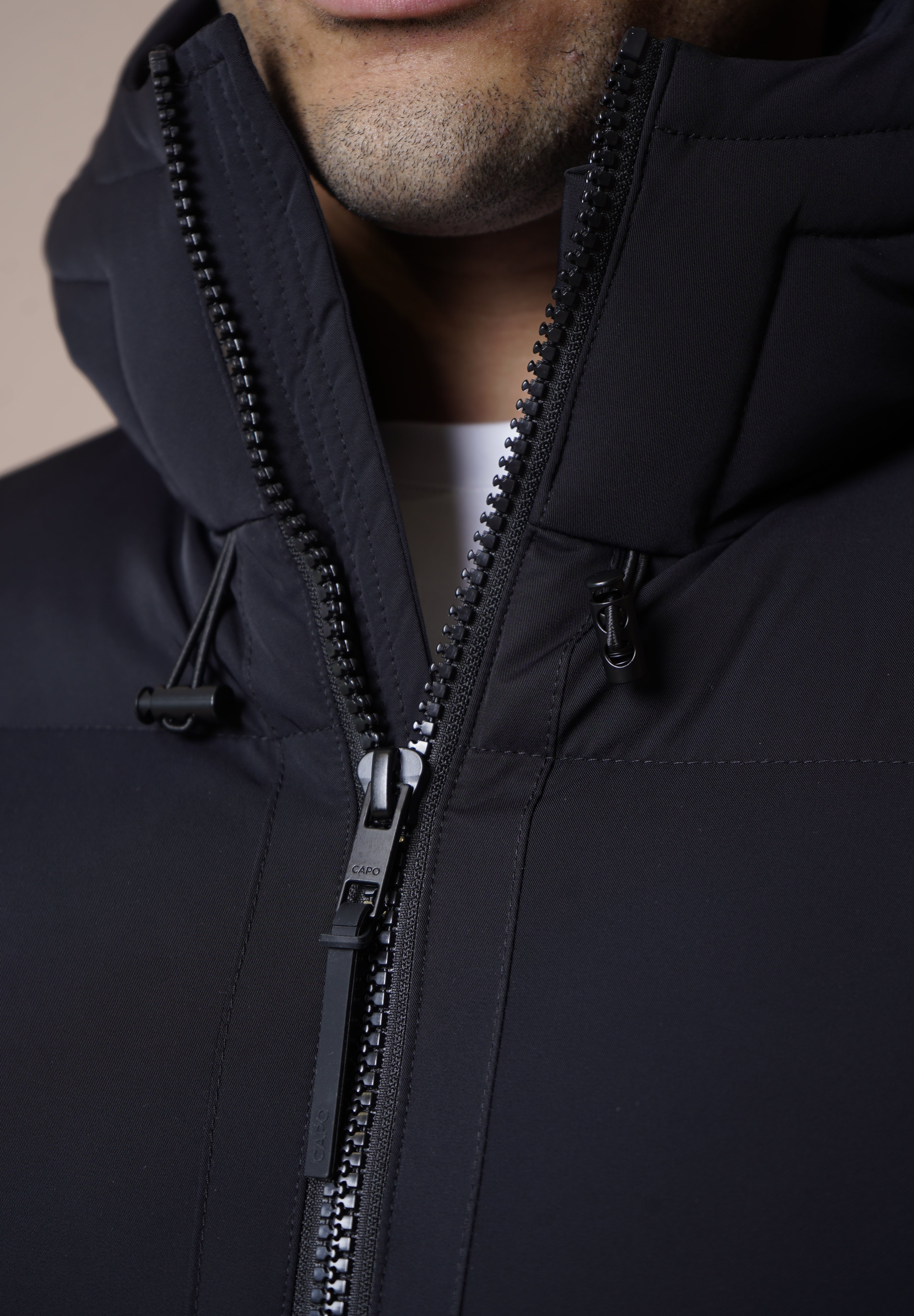 Capo Puffer Coat - Black