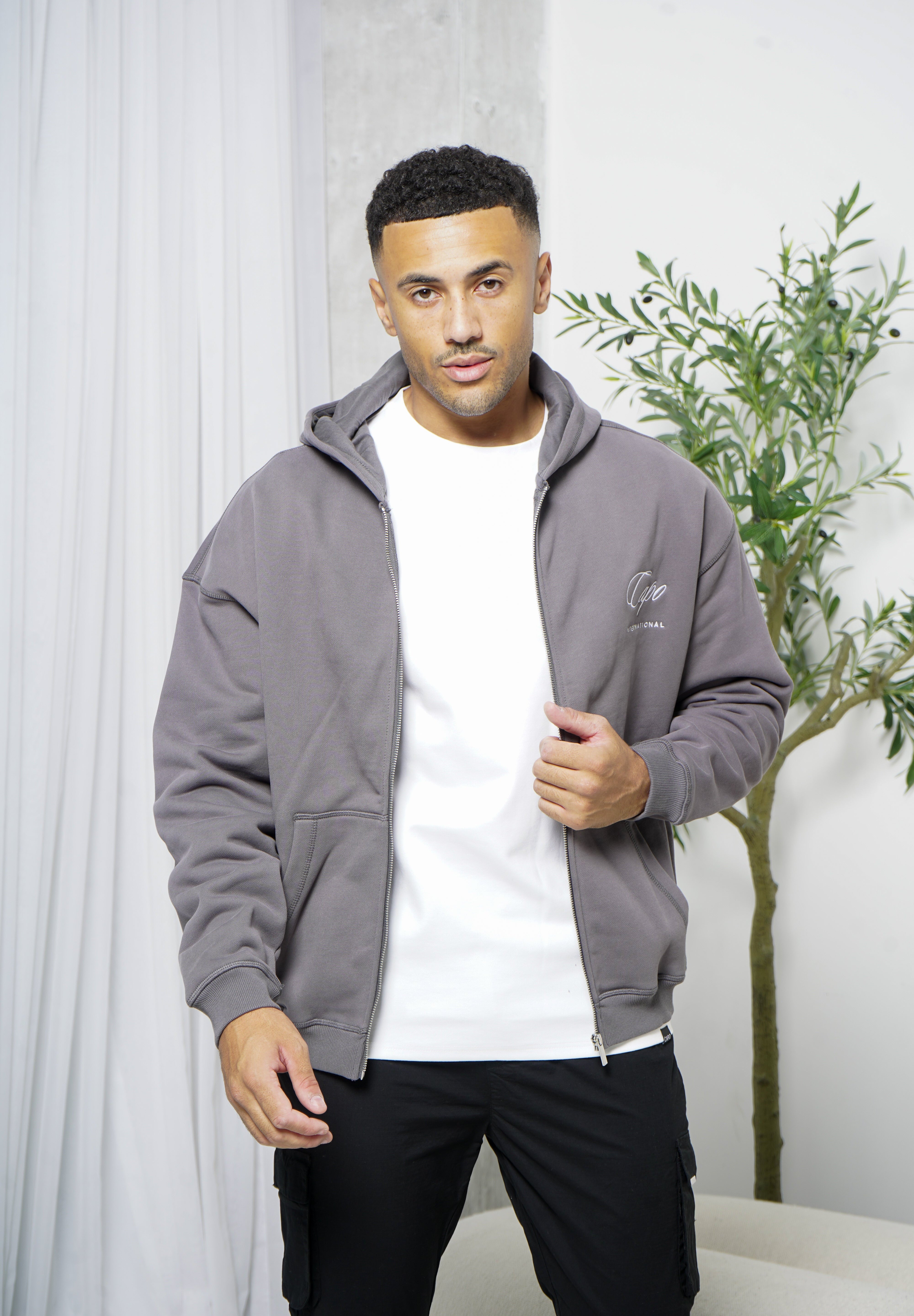 Capo International Full Zip Hoodie - Charcoal