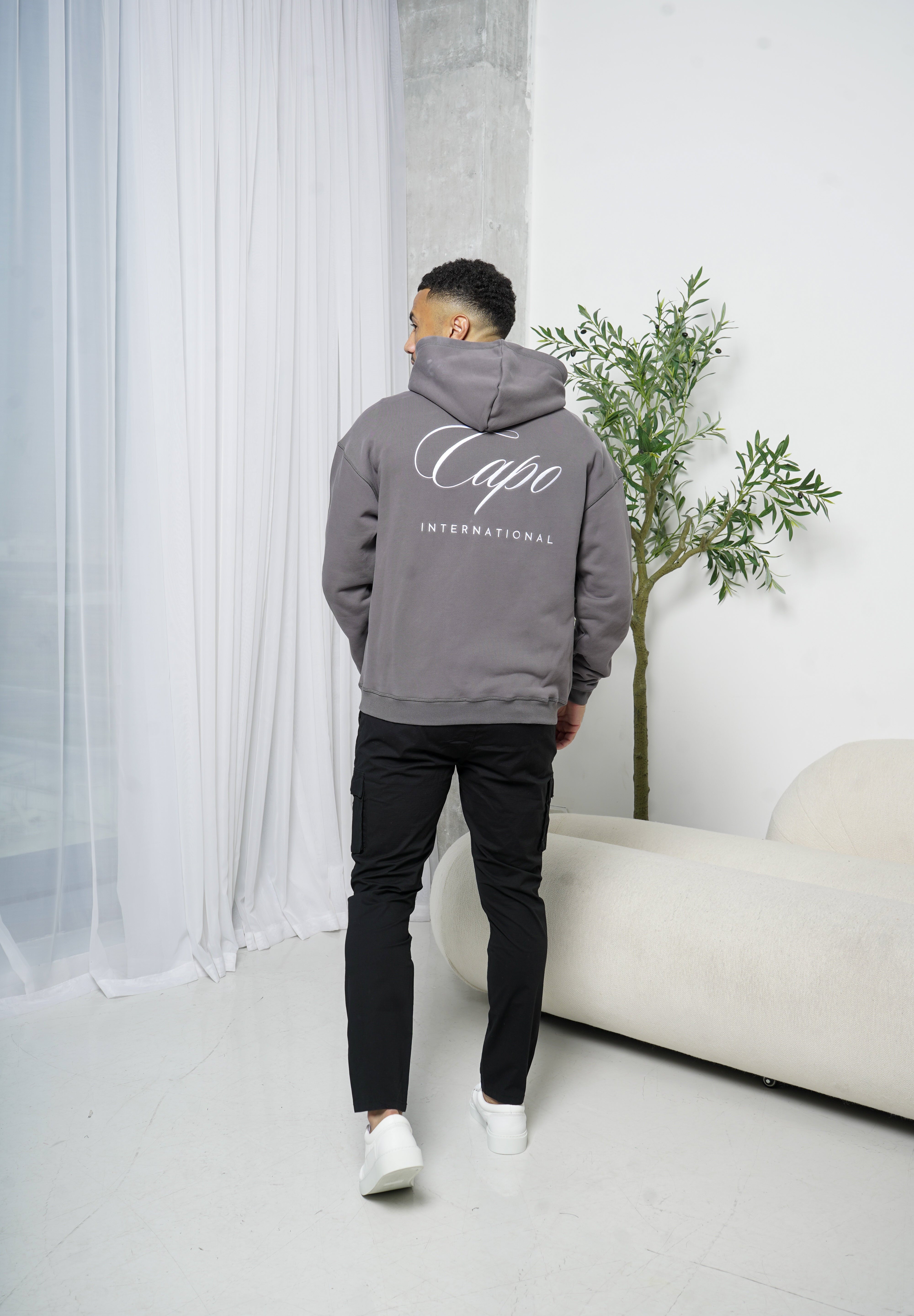Capo International Full Zip Hoodie - Charcoal