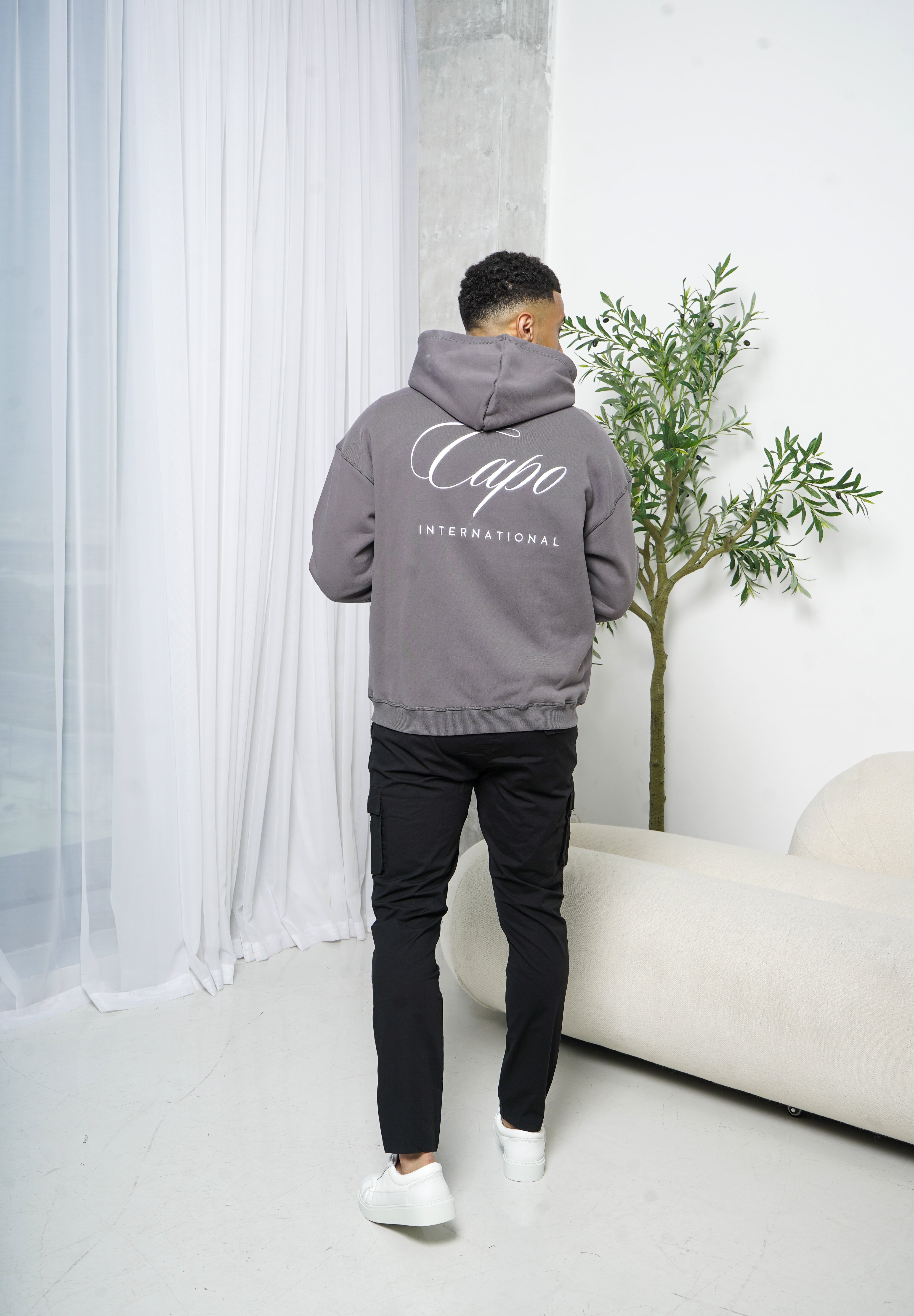 Capo International Full Zip Hoodie - Charcoal