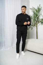Capo Elasticated Cargo Trouser - Black