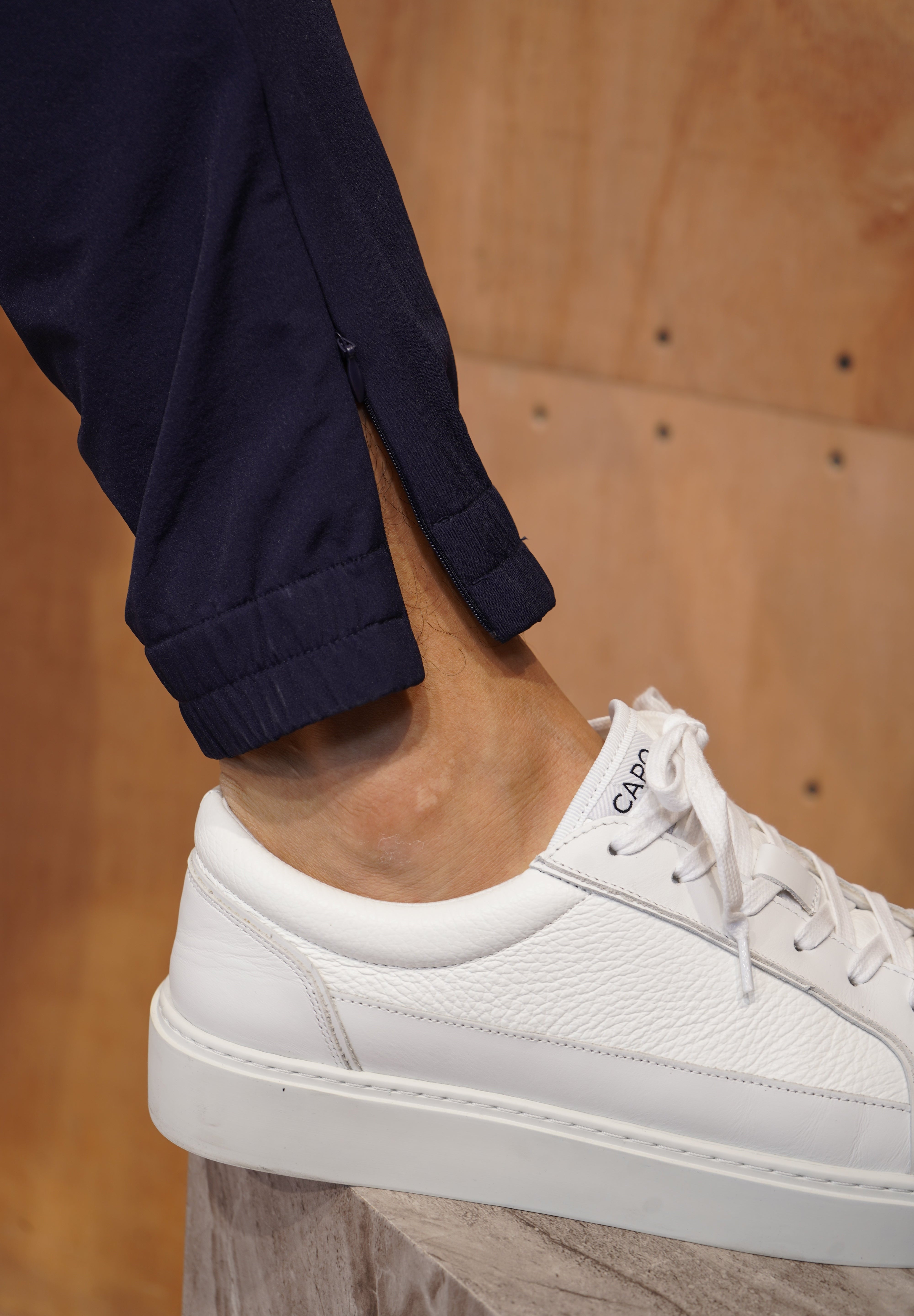 Capo Smart Cuffed Cargo Pants - Navy
