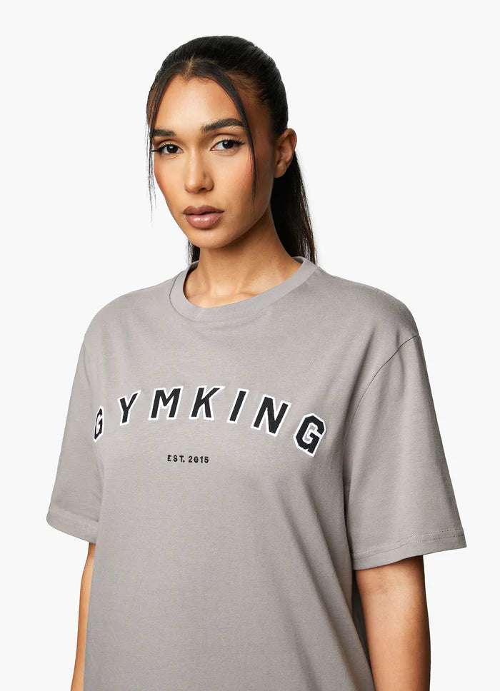 Gym King Shadow BF Tee - Taupe