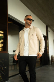 Sinners Attire - Mercer Overshirt - Beige