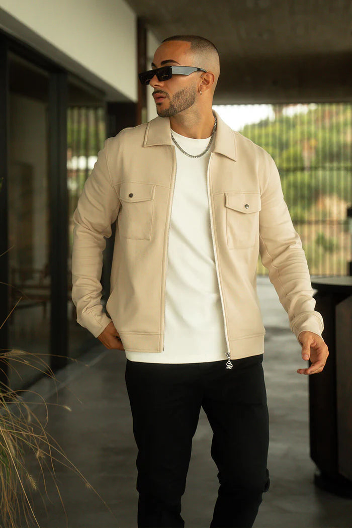 Sinners Attire - Mercer Overshirt - Beige