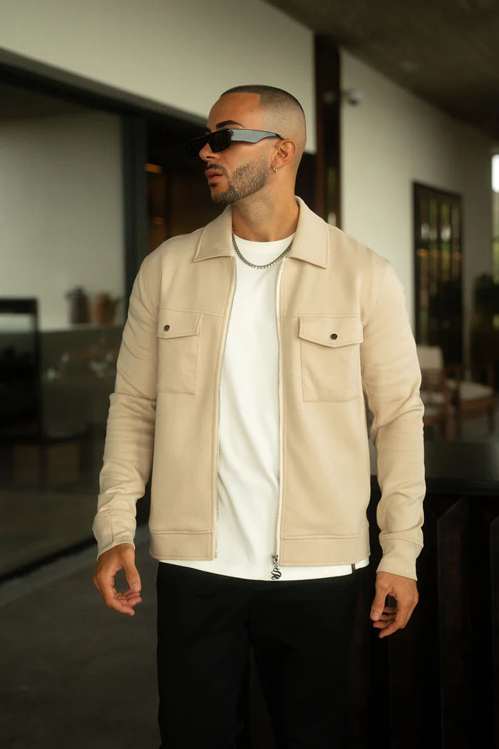 Sinners Attire - Mercer Overshirt - Beige