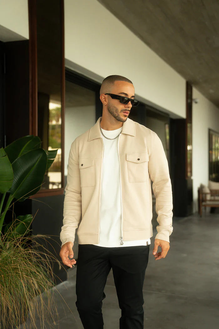 Sinners Attire - Mercer Overshirt - Beige