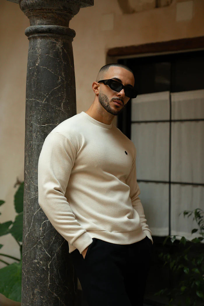 Sinners Attire - Sovrano Luxe Sweater - Beige