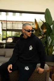 Sinners Attire - Palais Knitted Hoodie - Black