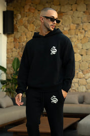 Sinners Attire - Palais Knitted Hoodie - Black