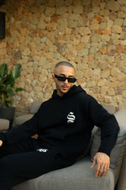 Sinners Attire - Palais Knitted Hoodie - Black