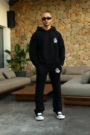 Sinners Attire - Palais Knitted Hoodie - Black