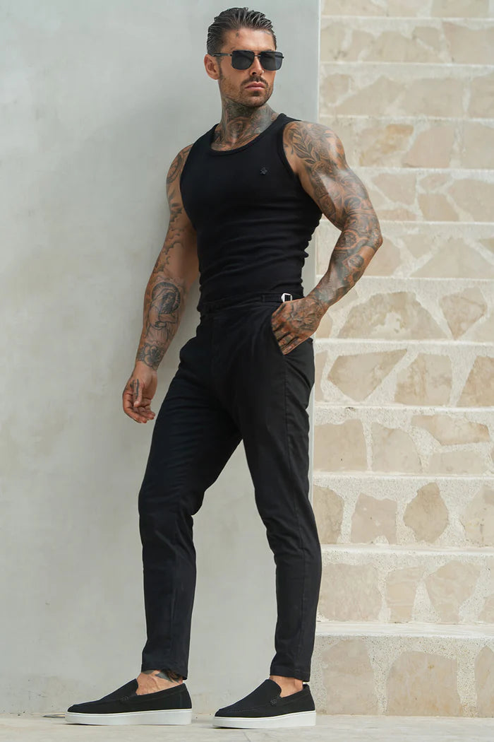 Sanremo Chinos - Black