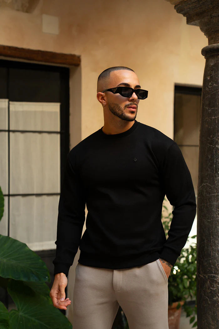 Sinners Attire - Sovrano Luxe Sweater - Black