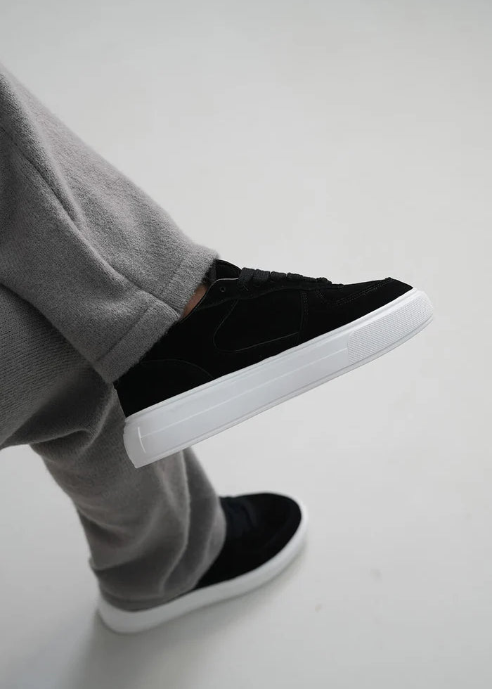 SinnersAttireBlackSuedeCourtTrainers2.webp