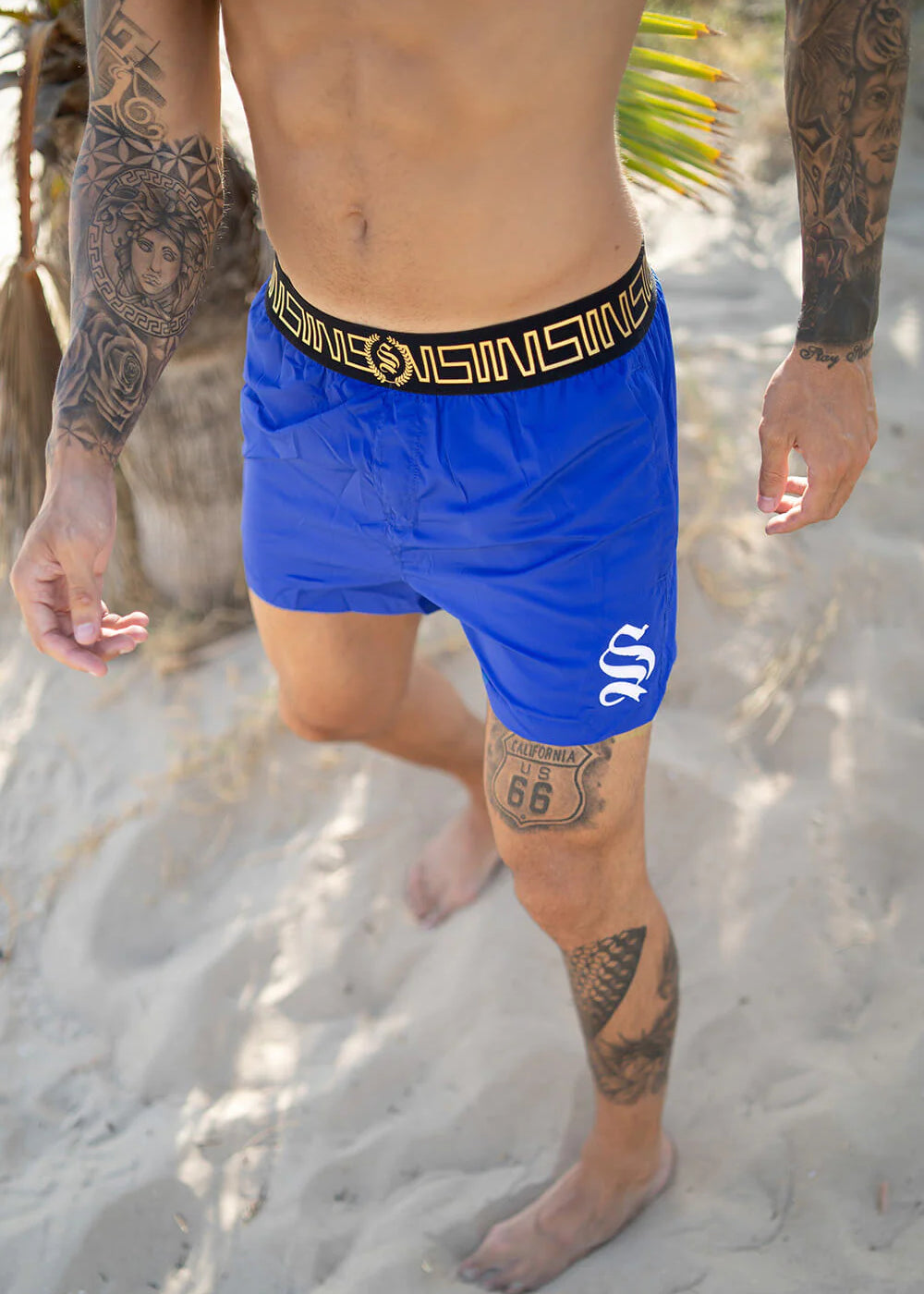 【Sinners Attire】ICON SWIM SHORTS Icon Swim Shorts - Blue – LITCollective