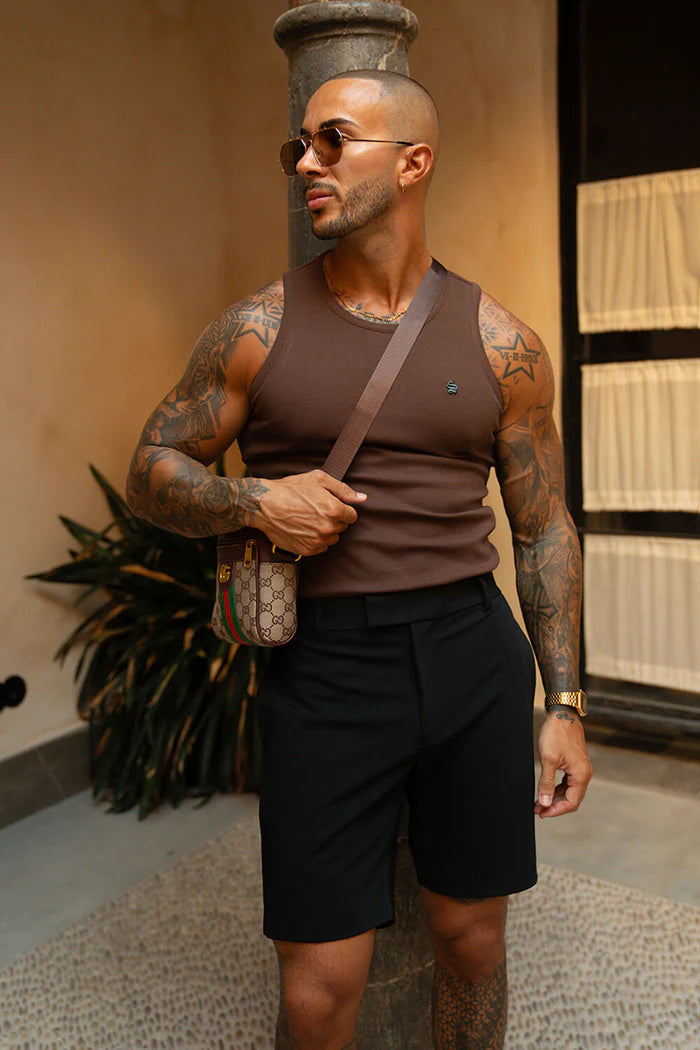 Cannes Luxe Vest - Chocolate