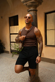 Cannes Luxe Vest - Chocolate