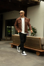 Sinners Attire - Mercer Overshirt - Chocolate